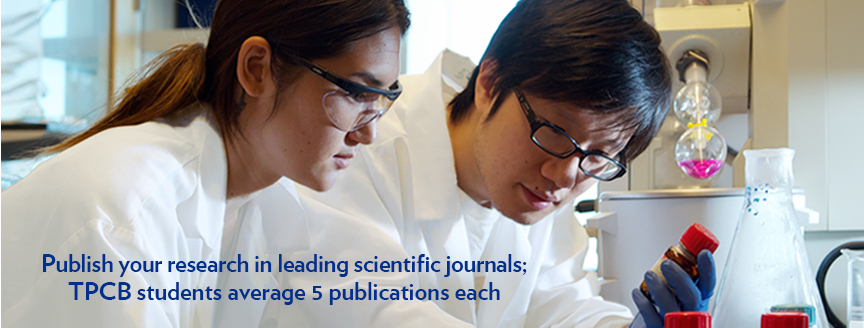 TPCB benefits: Publish your research in leading scientific journals – TPCB graduates average over 5 publications each